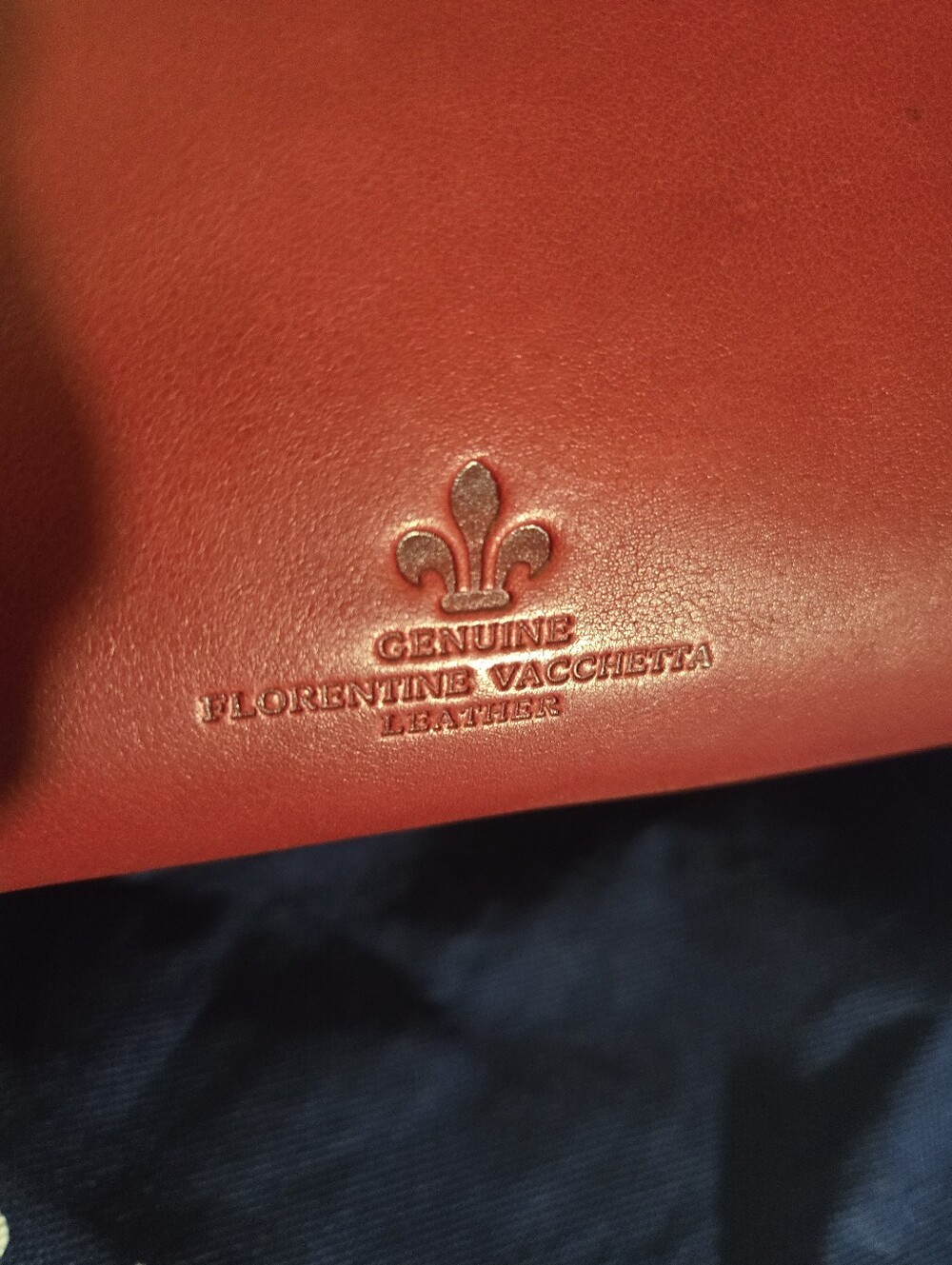 :Dooney & Bourke Florentine Leather Satchel Red Large 14" Dust Bag & Coin Pouch - Picture 9 of 12